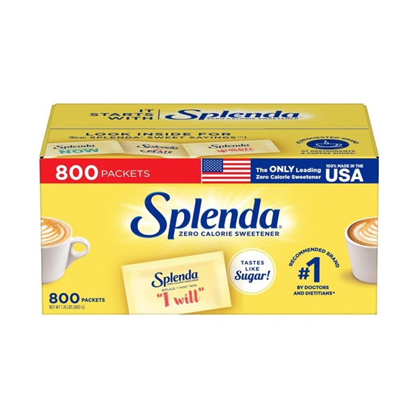  Đường ăn kiêng Splenda Zero Calorie Sweetener 800 gói x 1g 