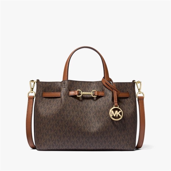  Túi MK Carson Small Signature Logo Satchel Color BROWN 35S5G2ZS5B 