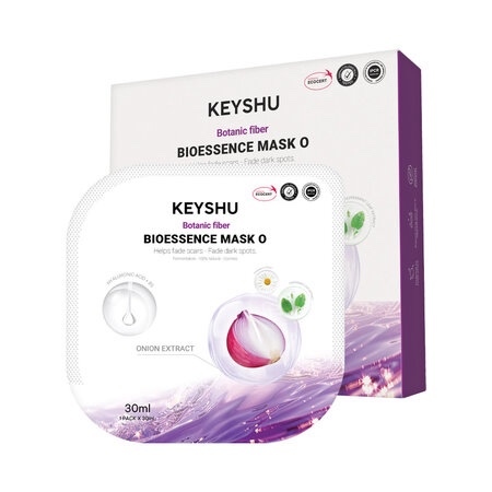  NK - Mặt nạ Keyshu hành tím cấp ẩm mờ thâm Botanic Fiber Bioessence Mask O 