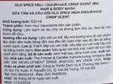  NK - Sữa tắm gội Old Spice Hair & Body Wash High Endurance Crisp Scent 2 in 1 532mL (18 FL OZ) 