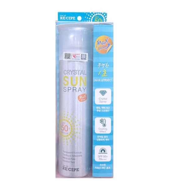  NK - Xịt chống nắng Re:Cipe Crystal Sun Spray SPF50+ PA+++ 180ml 