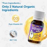  NK- Vitamin D3 Ddrops Booster 600IU cho bé từ 1 tuổi 0.09Oz 2.8ml 