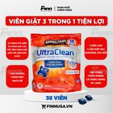  Viên giặt Kirkland Ultra Clean Premium Laundry Detergent Pacs 38 Viên 32.1Oz 912g 
