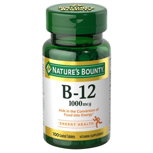  Viên uống bổ sung Vitamin B12 Nature's Bounty 500mcg Cherry Flavor 100 viên 