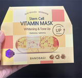  NK - Hộp 10 miếng mặt nạ dưỡng sáng, nâng tone Banobagi Stem Cell Vitamin Mask 30g 