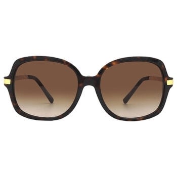  Kính Michael Kors Adrianna II Brown Gradient Rectangular Ladies Sunglasses MK2024 310613 57 