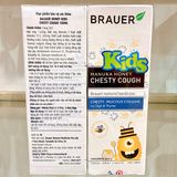  NK - Siro ho cho bé Brauer Kids Manuka Honey Chesty Cough 100ml 