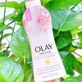  NK - Sữa tắm Olay Fresh Outlast – Notes of Rose Water & Sweet Nectar 24HR Fresh Vibes Body Wash 650ml 22Oz 