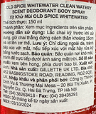  NK - Xịt khử mùi Old Spice Whitewater 150ml 