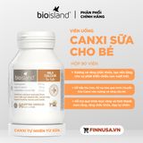  Viên Sữa Bioisland Milk Calcium For Kids 90 viên (Hộp) – Bổ Sung Canxi & Vitamin D3 Cho Trẻ Từ Sơ Sinh Đến 14 Tuổi (Có Tem Phụ) 