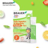  NK - Men vi sinh và chất xơ Brauer Baby & Kids Daily Digestion & Regularity Probiotic + Fibre 30 gói 
