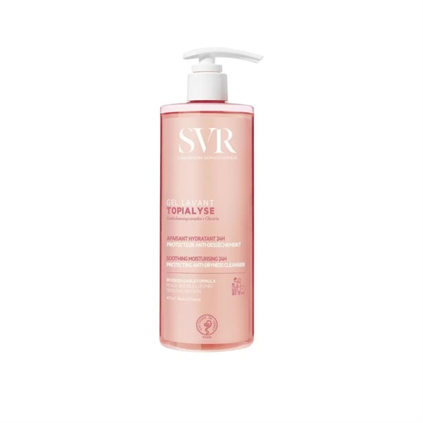  NK - Sữa rửa mặt không xà phòng Dành Cho Da Khô Và Nhạy Cảm SVR Topialyse Gel Lavant 13.5Oz 400ml 