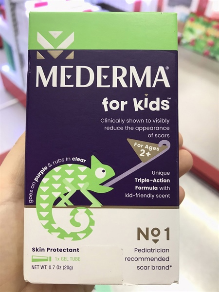  (S08/26) Kem bôi hỗ trợ mờ sẹo cho bé mederma scar treatment for Kids 0.7oz 20g 