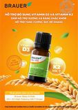  Thực phẩm bổ sung D3+K2 cho bé Brauer Baby & Kids D3 + K2 High Potency MK-7 Drops 10ml 