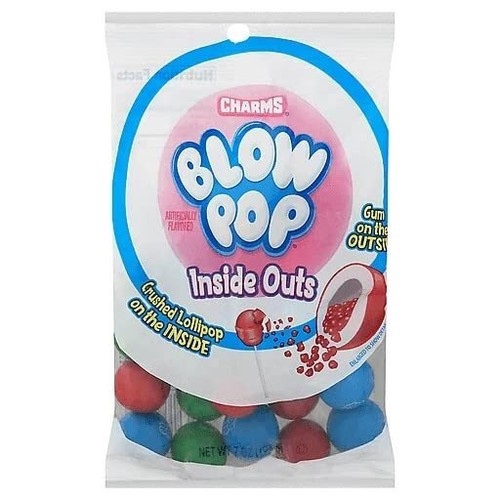  Kẹo Charms Blow Pop Inside Outs Assorted Gumball Artificially Flavors 
