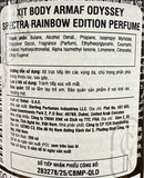  NK - Xịt thơm body nam Armaf Men's Odyssey Spectra Rainbow Body Spray 6.8Oz 200ml 