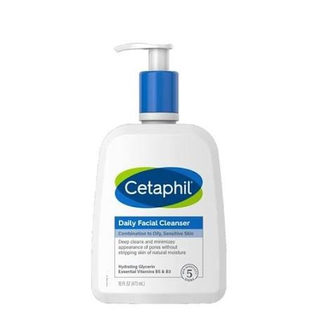  Sữa rửa mặt cho da thường đến da dầu Cetaphil Daily Facial Cleanser 16Oz 473ml 