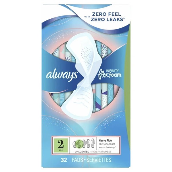  Băng vệ sinh có cánh Always Infinity Feminine Pads with Wings Size 2 32 miếng 