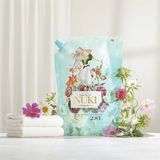  NK - Nước xả vải Nuki hương hoa thiên nhiên 2.8L 