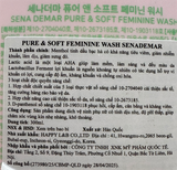  NK - Dung dịch vệ sinh dịu nhẹ Pure & Soft Feminine wash Senadema PH 4.5 
