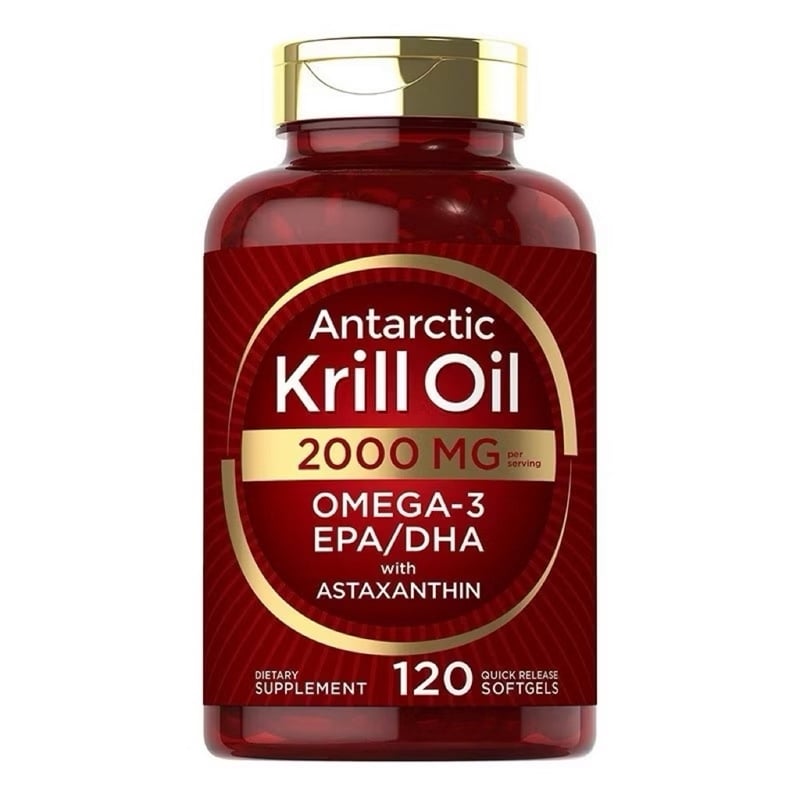  Viên uống bổ sung Carlyle Antarctic Krill Oil 2000 mg with Astaxanthin 120 viên 