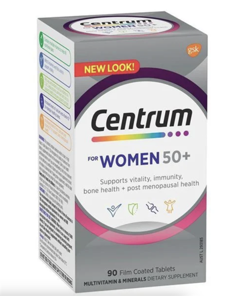  Viên uống bổ sung Vitamin tổng hợp Centrum For Women 50+ 90 viên 