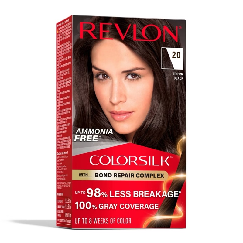  Thuốc nhuộm tóc Revlon Colorsilk Beautiful Color 20 Brown Black 