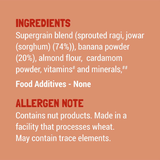  Bột Ăn Dặm Hữu Cơ Không Đường Cho Bé 6m+ Slurrp Farm Cereal - Vị Hạnh Nhân, Hạt Ragi và Chuối 200g (Hộp) 