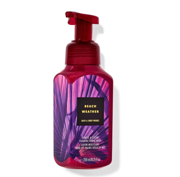  NK - Nước rửa tay dạng bọt BBW Gentle & Clean Foaming Hand Soap Beach Weather 8.75Oz 259ml 