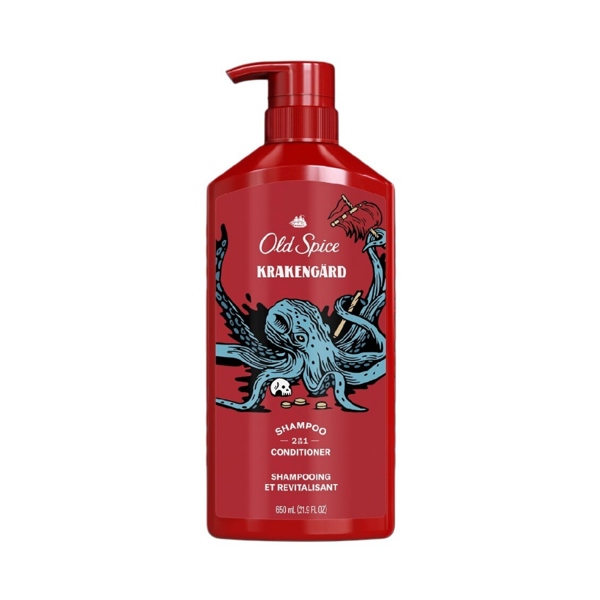  NK - Dầu gội xả Old Spice Krakengard 2-in-1 Shampoo & Conditioner 21.9Oz 650mL 