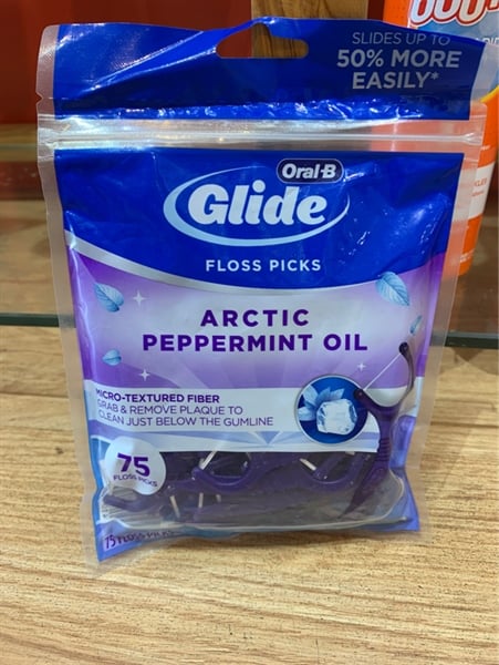  Tăm chỉ nha khoa Oral-B Glide 3D White Floss Picks Radiant Mint 75 cây 