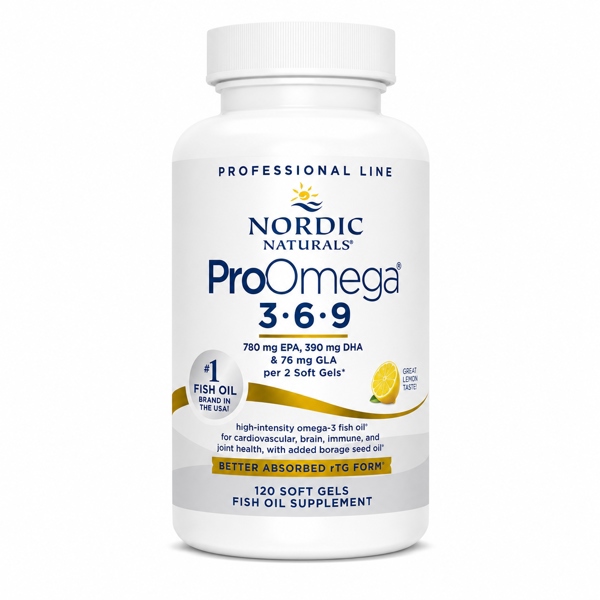  Viên uống bổ sung Omega 3-6-9 Nordic Naturals ProOmega 3-6-9 780mg EPA + 390mg DHA + 76mg GLA 120 Viên 
