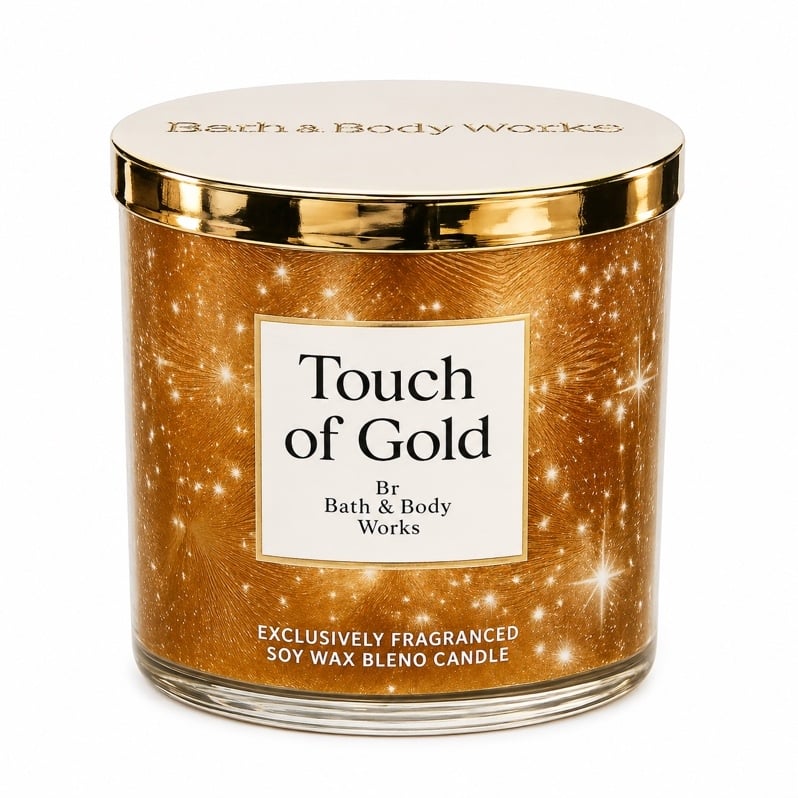  Nến thơm 3 bấc BBW Touch Of Gold 14.5Oz 411g 