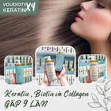  Set gội xả Voudioty Keratin X9 Biotin & Collagen 33.81Oz 1000ml 