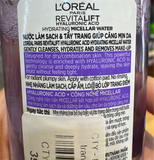 NK - Nước làm sạch và tẩy trang giúp căng mịn da L'Oreal Paris Revitalift Hyaluronic Acid Micellar Water 95ml 