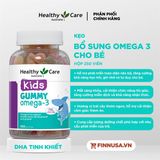  NK - Kẹo dẻo bổ sung Omega 3 cho bé Healthy care Gummy 250 viên 