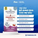  Viên uống bổ sung DHA cho bà bầu Nordic Naturals Prenatal DHA 830mg 90 viên 