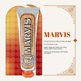  NK - Kem đánh răng hương cam và bạc hà ngừa hôi miệng và mảng bám Marvis Orange Blossom Bloom 75ml 