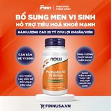  VIên uống bổ sung men vi sinh Now Foods Supplements Probiotic-10™ 25 Billion, with 10 Probiotic Strains 100 viên 