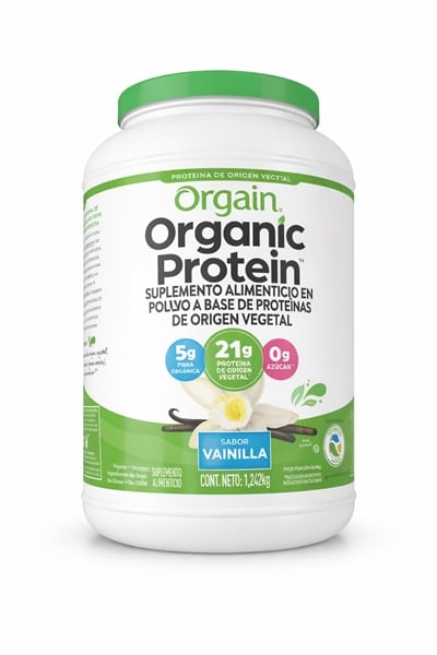  Bột protein hữu cơ có nguồn gốc thực vật Orgain Organic Protein Sabor Vainilla 1.242kg 