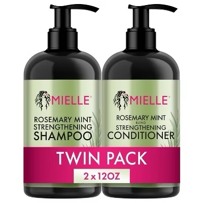  Set gội xả Mielle Organics Rosemary Mint Strengthening 24Oz 710ml 