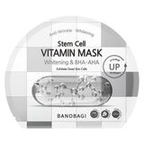  NK - (Xám) Mặt Nạ làm sáng da tẩy tế bào chết Banobagi Stem Cell Vitamin Mask Whitening & BHA-AHA 