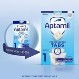  NK - Sữa công thức dạng thanh dành cho trẻ sơ sinh Aptamil Pre-measured Tabs 1 From Birth First Infant Milk 24 thanh 552g (24*23g) 