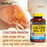  NK - Viên uống bổ sung Canxi Mason Natural Calcium vị Cafe Mocha Canxi 600mg + D3 100 viên 