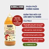  NK - Giấm Táo Hữu Cơ Kirkland Signature Organic Apple Cider Vinegar 32Oz 946ml 