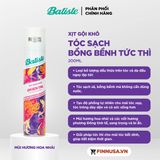  NK - Dầu Gội Khô Batiste Dry Shampoo Oriental Jasmine Opulence Hương Hoa Á Đông 200ml 