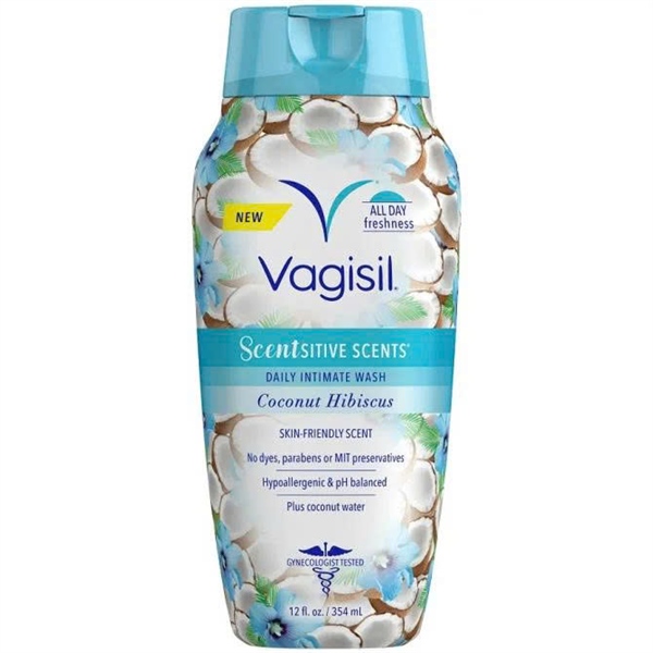  NK - Dung dịch vệ sinh phụ nữ Vagisil Scentsitive Scents Daily Intimate Wash Coconut Hibicus 240ml 