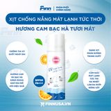  NK - Xịt chống nắng Suncut Kose SPF 50+ PA++++ hương cam bạc hà mát lạnh 60g 
