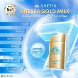  NK - Sữa chống nắng Anessa Perfect UV Sunscreen Milk SPF50+/PA++++ 60ml 