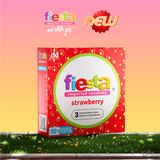  NK - Combo 3 chiếc bao cao su Fiesta Imported Condoms Strawberry 